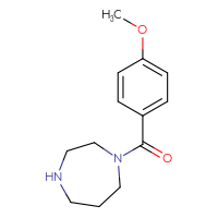 Chemical structure of 1-(4-methoxybenzoyl)-1,4-diazepane - CSSB00000612942