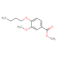 Chemical structure of methyl 4-butoxy-3-methoxybenzoate - CSSB00103381805
