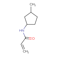 Chemical structure of N-(3-methylcyclopentyl)prop-2-enamide - CSSB00013688706