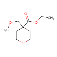 Chemical structure of ethyl 4-(methoxymethyl)oxane-4-carboxylate - CSSB01991299281