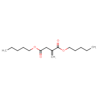 Chemical structure of 1,4-dipentyl 2-methylidenebutanedioate - CSSB09888484025