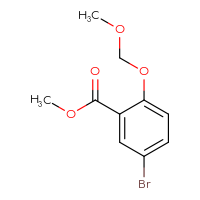 Chemical structure of methyl 5-bromo-2-(methoxymethoxy)benzoate - CSSB00052025857