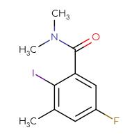 Chemical structure of 5-fluoro-2-iodo-N,N,3-trimethylbenzamide - CSSB01046929331