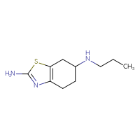 Chemical structure of N6-propyl-4,5,6,7-tetrahydro-1,3-benzothiazole-2,6-diamine - CSSB00000063461