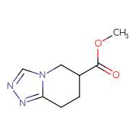 Chemical structure of methyl 5H,6H,7H,8H-[1,2,4]triazolo[4,3-a]pyridine-6-carboxylate - CSSB00025777549