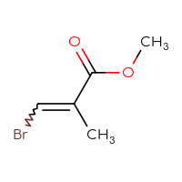 Chemical structure of methyl 3-bromo-2-methylprop-2-enoate - CSSB00015283360