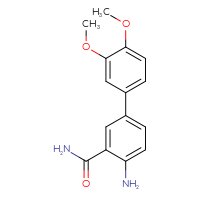 Chemical structure of 4-amino-3',4'-dimethoxy-[1,1'-biphenyl]-3-carboxamide - CSSB05951172724