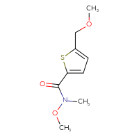 Chemical structure of N-methoxy-5-(methoxymethyl)-N-methylthiophene-2-carboxamide - CSSB03440016369