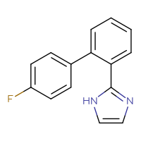 Chemical structure of 2-{4'-fluoro-[1,1'-biphenyl]-2-yl}-1H-imidazole - CSSB06581030947