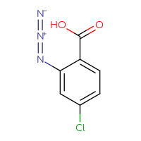 Chemical structure of 2-azido-4-chlorobenzoic acid - CSSB00010395744