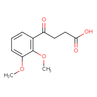 Chemical structure of 4-(2,3-dimethoxyphenyl)-4-oxobutanoic acid - CSSB00005553272