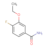 Chemical structure of 3-ethoxy-4-fluorobenzamide - CSSB02126564197