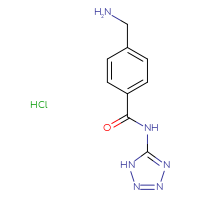 Chemical structure of 4-(aminomethyl)-N-(1H-1,2,3,4-tetrazol-5-yl)benzamide hydrochloride - CSSB20895629597