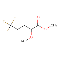 Chemical structure of methyl 5,5,5-trifluoro-2-methoxypentanoate - CSSB00154068487