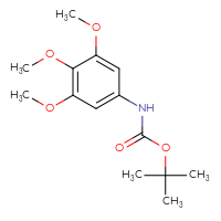 Chemical structure of tert-butyl N-(3,4,5-trimethoxyphenyl)carbamate - CSSB00012224254