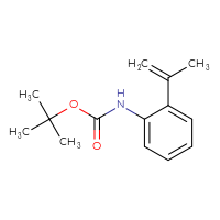 Chemical structure of tert-butyl N-[2-(prop-1-en-2-yl)phenyl]carbamate - CSSB00010409638