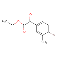 Chemical structure of ethyl 2-(4-bromo-3-methylphenyl)-2-oxoacetate - CSSB00011085549