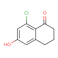 Chemical structure of 8-chloro-6-hydroxy-1,2,3,4-tetrahydronaphthalen-1-one - CSSB00000107782