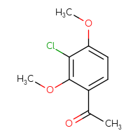 Chemical structure of 1-(3-chloro-2,4-dimethoxyphenyl)ethan-1-one - CSSB00013551121