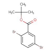 Chemical structure of tert-butyl 2,5-dibromobenzoate - CSSB00013651636