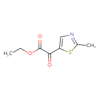 Chemical structure of ethyl 2-(2-methyl-1,3-thiazol-5-yl)-2-oxoacetate - CSSB00009844345