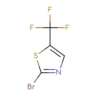 Chemical structure of 2-bromo-5-(trifluoromethyl)-1,3-thiazole - CSSB00000717147