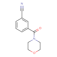 Chemical structure of 3-(morpholine-4-carbonyl)benzonitrile - CSSB00000252222