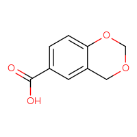 Chemical structure of 2,4-dihydro-1,3-benzodioxine-6-carboxylic acid - CSSB00000112461