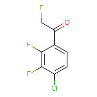 Chemical structure of 1-(4-chloro-2,3-difluorophenyl)-2-fluoroethan-1-one - CSSB02126627118