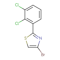 Chemical structure of 4-bromo-2-(2,3-dichlorophenyl)-1,3-thiazole - CSSB00012563112