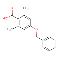 Chemical structure of 4-(benzyloxy)-2,6-dimethylbenzoic acid - CSSB00009998799