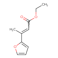 Chemical structure of ethyl 3-(furan-2-yl)but-2-enoate - CSSB00107971520