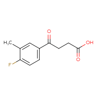 Chemical structure of 4-(4-fluoro-3-methylphenyl)-4-oxobutanoic acid - CSSB00011615060