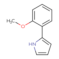 Chemical structure of 2-(2-methoxyphenyl)-1H-pyrrole - CSSB00009871554
