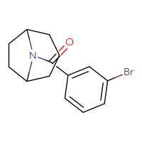 Chemical structure of 8-(3-bromobenzoyl)-8-azabicyclo[3.2.1]octane - CSSB00020142984