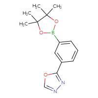 Chemical structure of 2-[3-(4,4,5,5-tetramethyl-1,3,2-dioxaborolan-2-yl)phenyl]-1,3,4-oxadiazole - CSSB00010144809