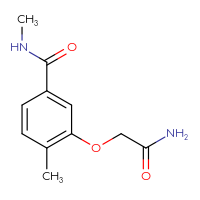 Chemical structure of 3-(carbamoylmethoxy)-N,4-dimethylbenzamide - CSSB21043419161