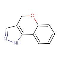 Chemical structure of 1H,4H-chromeno[4,3-c]pyrazole - CSSB00000067688