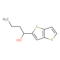 Chemical structure of 1-{thieno[3,2-b]thiophen-2-yl}butan-1-ol - CSSB00013779380