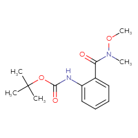 Chemical structure of tert-butyl N-{2-[methoxy(methyl)carbamoyl]phenyl}carbamate - CSSB00104025067