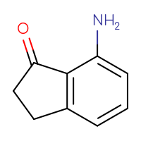 Chemical structure of 7-amino-2,3-dihydro-1H-inden-1-one - CSSB00000100492