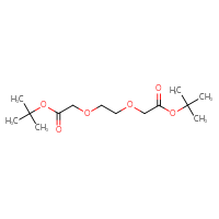 Chemical structure of tert-butyl 2-{2-[2-(tert-butoxy)-2-oxoethoxy]ethoxy}acetate - CSSB03437848202