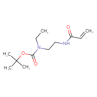 Chemical structure of tert-butyl N-ethyl-N-[2-(prop-2-enamido)ethyl]carbamate - CSSB00113638902