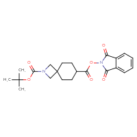 Chemical structure of 2-tert-butyl 7-(1,3-dioxo-2,3-dihydro-1H-isoindol-2-yl) 2-azaspiro[3.5]nonane-2,7-dicarboxylate - CSSB06256596555