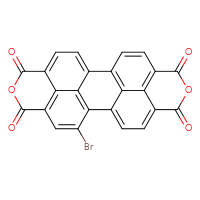 Chemical structure of 14-bromo-7,18-dioxaheptacyclo[14.6.2.2²,⁵.0³,¹².0⁴,⁹.0¹³,²³.0²⁰,²⁴]hexacosa-1(22),2,4,9,11,13(23),14,16(24),20,25-decaene-6,8,17,19-tetrone - CSSB20785369759