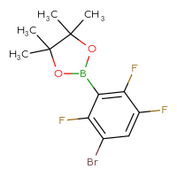 Chemical structure of 2-(3-bromo-2,5,6-trifluorophenyl)-4,4,5,5-tetramethyl-1,3,2-dioxaborolane - CSSB14929133279