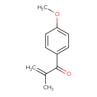 Chemical structure of 1-(4-methoxyphenyl)-2-methylprop-2-en-1-one - CSSB00012522814