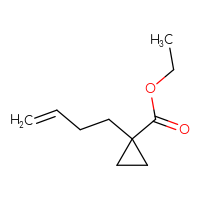 Chemical structure of ethyl 1-(but-3-en-1-yl)cyclopropane-1-carboxylate - CSSB00010999884