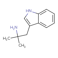 Chemical structure of 1-(1H-indol-3-yl)-2-methylpropan-2-amine - CSSB00000078146