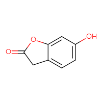 Chemical structure of 6-hydroxy-2,3-dihydro-1-benzofuran-2-one - CSSB00010256068
